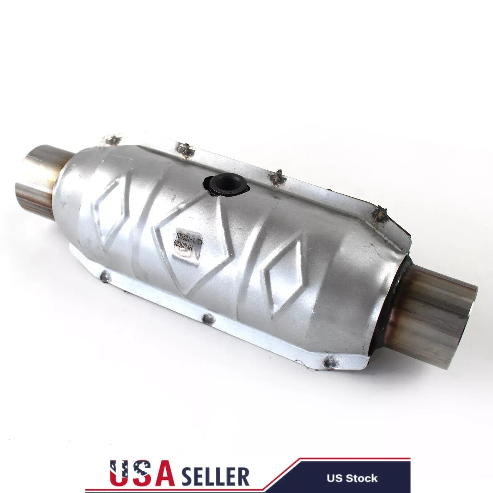 2.5 Inlet/Outlet Catalytic Converter w/ Heat Shield for Ford F-150 5.4L 5.0L V8