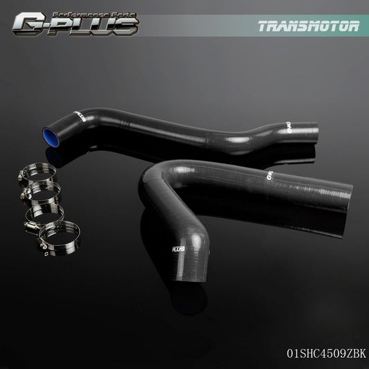 Suitable for Chevrolet C/K Series C10 pickup black silicone coolant radiator hose - (for models 67-72)