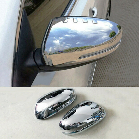 for Kia Optima 2011-2015 Chrome Exterior Rear View Side Door Mirror Cap Cover 2X
