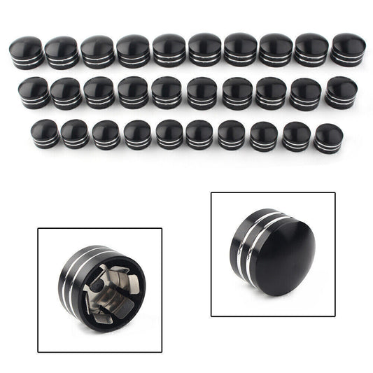 10pcs Inner 9mm Schrauben Motor Bolt Topper Caps Cover Fit for Harley Dyna V-Rod