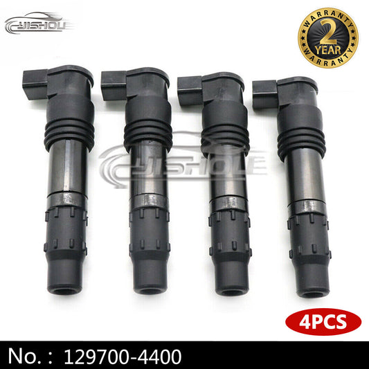129700 - 4400 Kit 4 Ignition Coils for Suzuki GSXR 600 750 1000 1300 Can-am 4X4 650