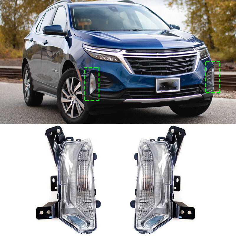 for Chevrolet Equinox 2021 2022 Pair Front Fog Lights Daytime Running Light