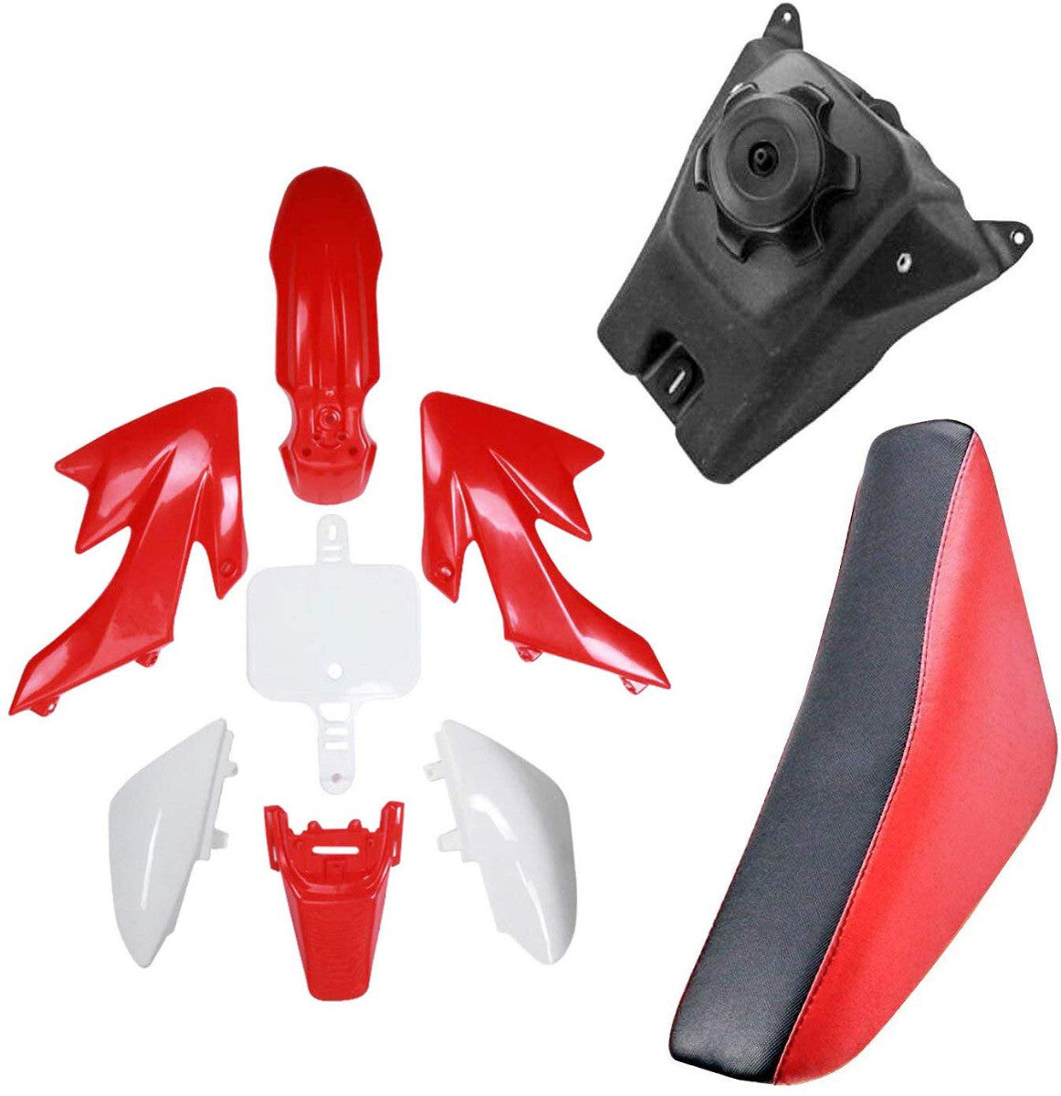 Full set of CRF50 plastic sticker handlebars for XR50 SSR 110CC 125 Dirt Pit bicycles