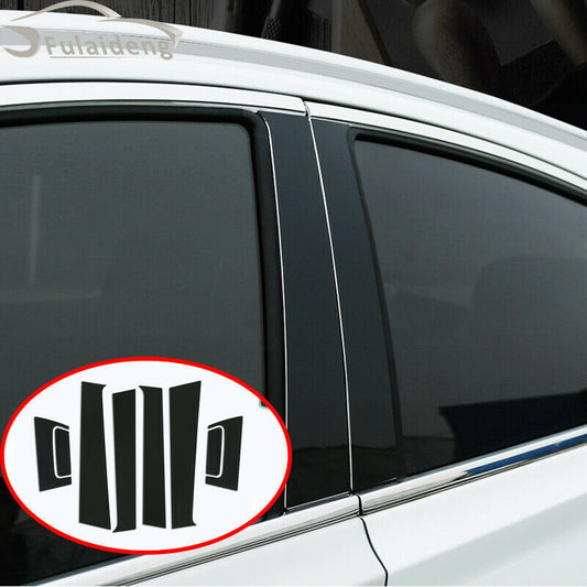 for honda HR-V Vezel 2016-2022 PC Glossy Black Window Pillar Panels Cover Trim