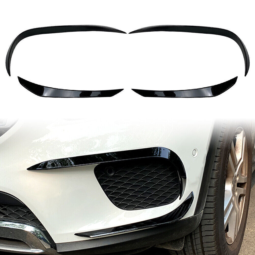 Front Bumper Lip Splitter Spoiler Black for Mercedes-Benz GLB X247 2020-2021 Car