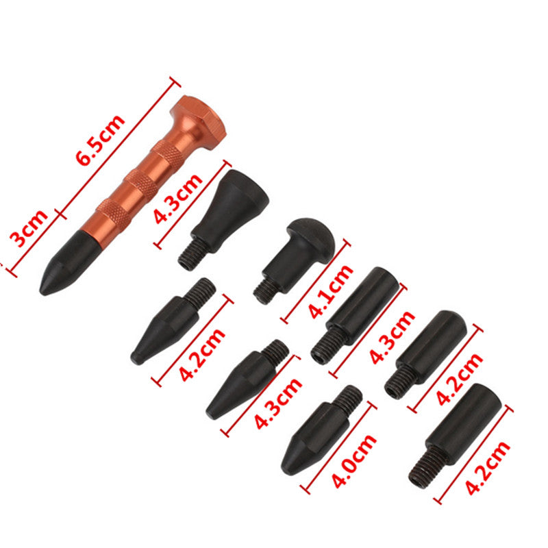 Car Body Pit Dent Removal Tap Down Repair Pen Leveling Rubber Hammer Tool Kit