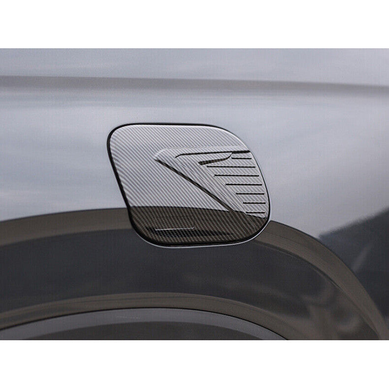 for Hyundai Palisade 2020-2024 Carbon Fiber Fuel Filler Gas Tank Cap Cover Trim