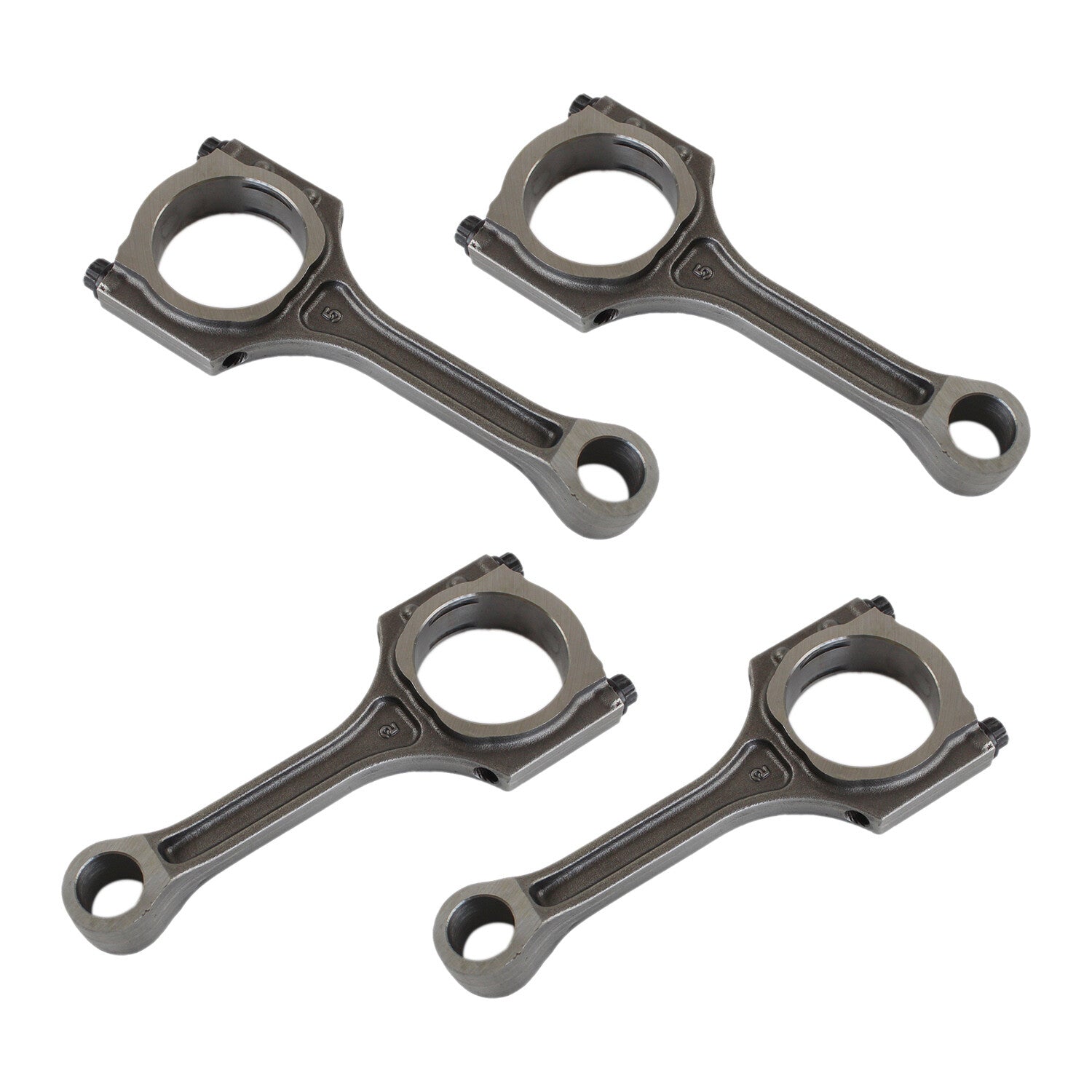 4pcs Engine Pistons Rings 23410-2G200 w/ 23510-25240 Connecting Rod Fits for Kia