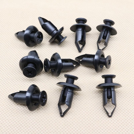10-piece front bumper push-type retaining clips suitable for Nissan 6384840Y00