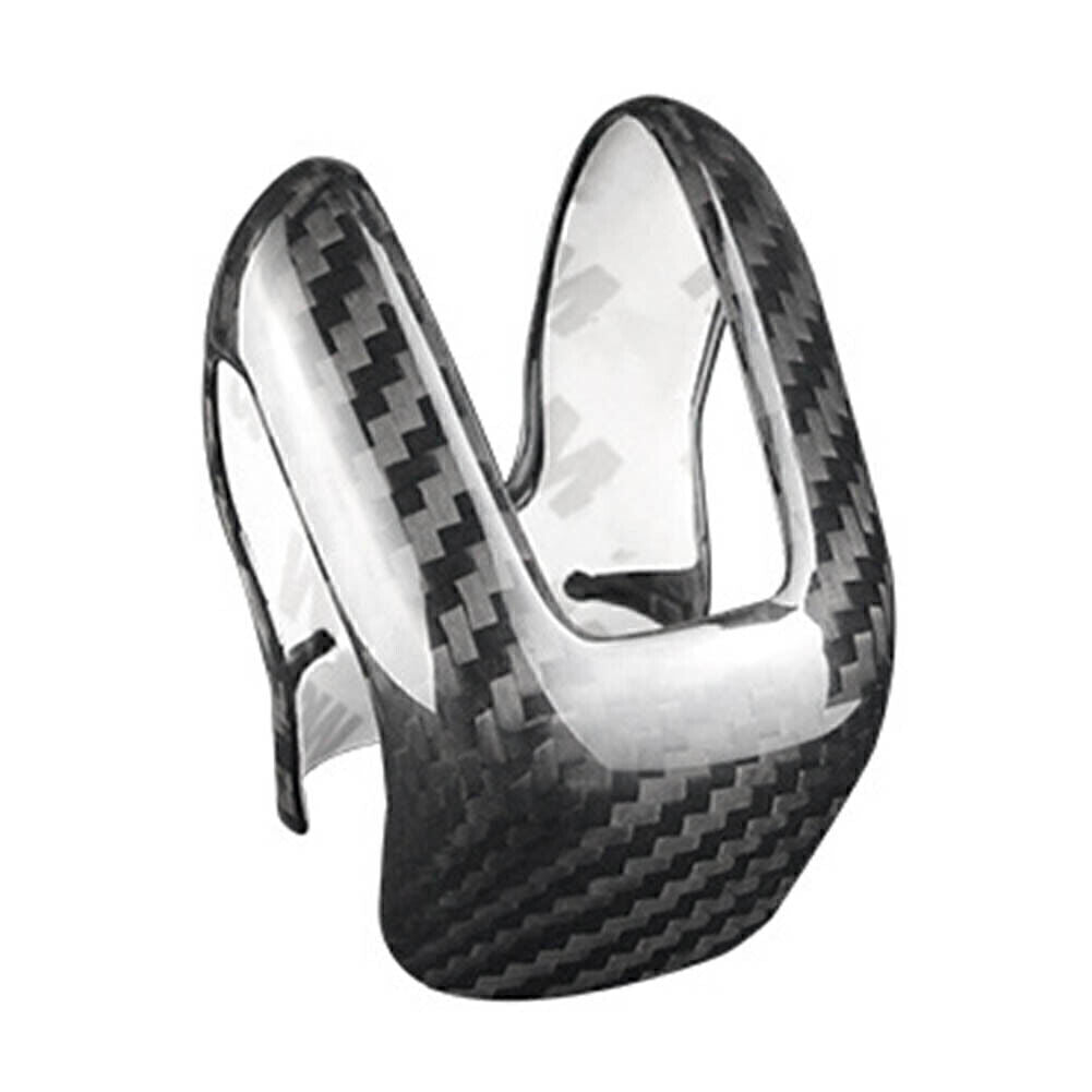 Carbon Fiber Car Gear Shift Knob Cover Trim Fit for Volvo XC60 XC90 S60 S90 V60 V90