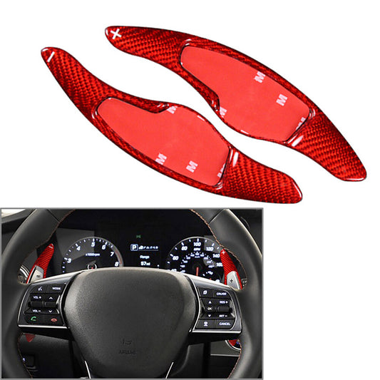 Lenkrad Schaltwippe Schaltwippe f¨¹r for Hyundai Sonata 9 16-19 Kohlefaser Rot