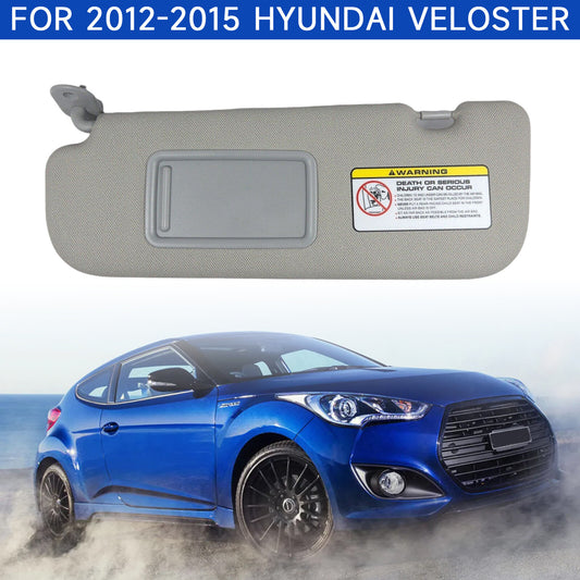 The gray mirrored sun visor on the left side is suitable for the driver's side of the 2012-2015 for Hyundai for Veloster .