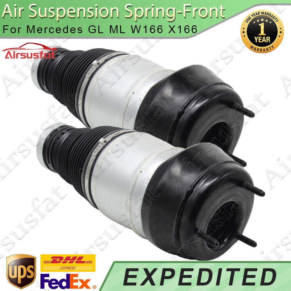 2x Front LeftRight Air Suspension Spring Bags Fit for Mercedes W166 ML X166 GL