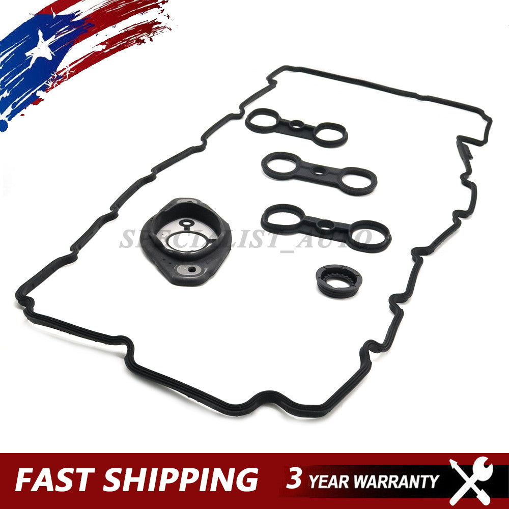 For N52 Camshaft Adjuster Eccentric Shaft Seal w/ Valve Cover Gasket 11127552280