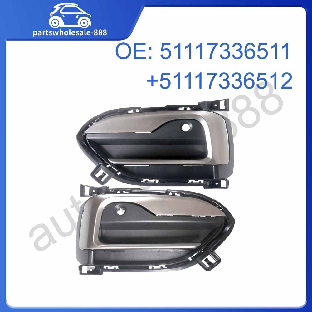 Set Front Bumper Left Right Outer Grille W/ Cover Trim Fit For 15-19 for BMW X6 F16