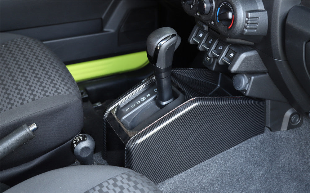Kit for Suzuki for Jimny 2019-2022 Gear Shift Box Side Panel Cover ABS Carbon Fiber