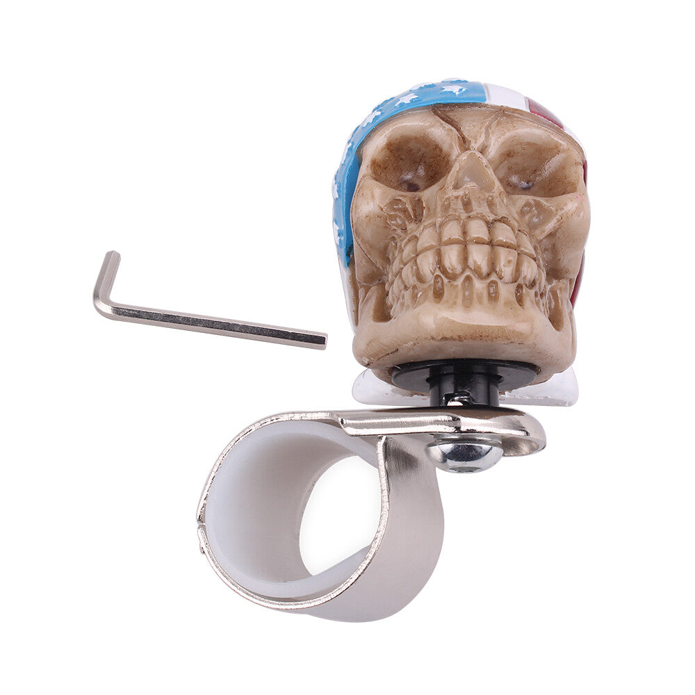 Skull Head Car Steering Wheel Spinner Suicide Knob Handle Booster