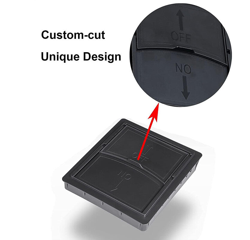 3¡ÁCenter Console Organizer Tray Kit for 2019-2023 for Tesla Model 3/Y Armrest Drawer