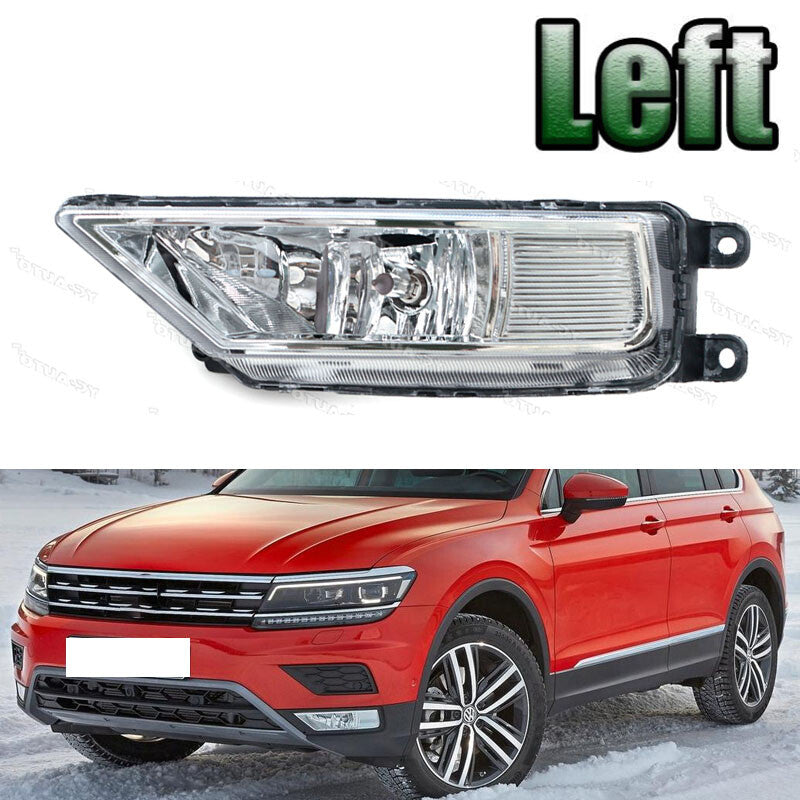 Left Front Bumper Fog Lamp With Bulb for VolksWagen for Tiguan 5N 2016-2021 Driver