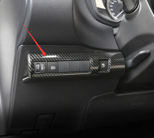 for Toyota for Corolla 20-2024 Carbon Fiber Look Headlight Switch Control Frame Trim