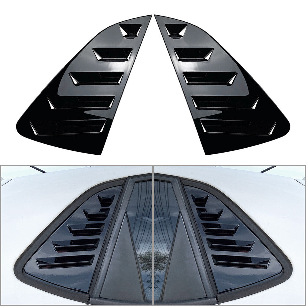 Rear Side Window Louver Vent Trim Cover for VW Polo MK6 2018+