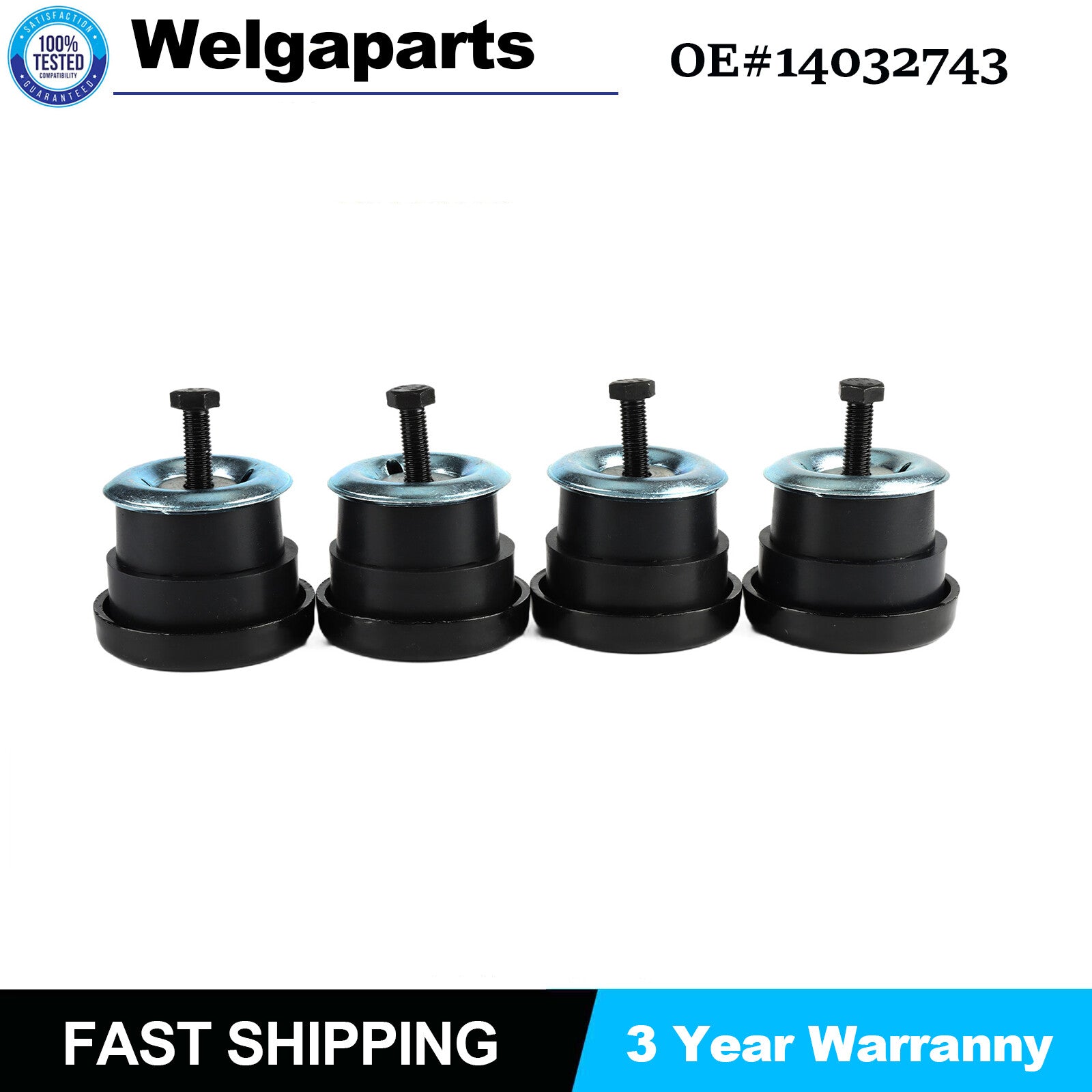 4PCS Body Mount New 924-181 14032743 for GMC 1994-2004 Sonoma 4.3L V6 Pickup