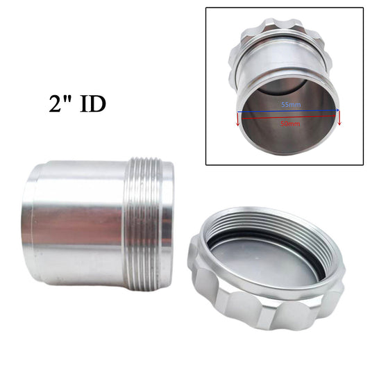 Aluminum Alloy 2 ID Weld On Cap Neck Fuel Filler Tank Water Sump Splash Bowl