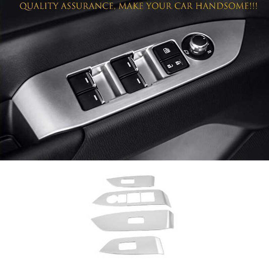 for Mazda CX-5 2017-2024 Silver Titanium Window Lift Lock Switch Panel Trims New