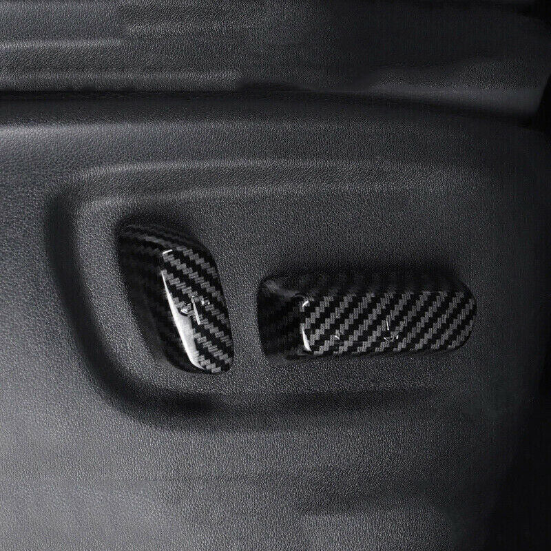 Carbon Fiber for Seat Adjustment Button Cover Trim for Toyota Highlander 2021 2022