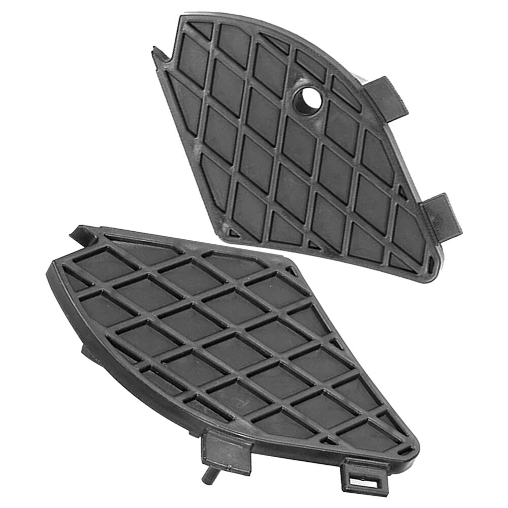 Pair Front Bumper Fog Light Grill Cover For 2000-2003 W210 E320 E430 E55 AMG