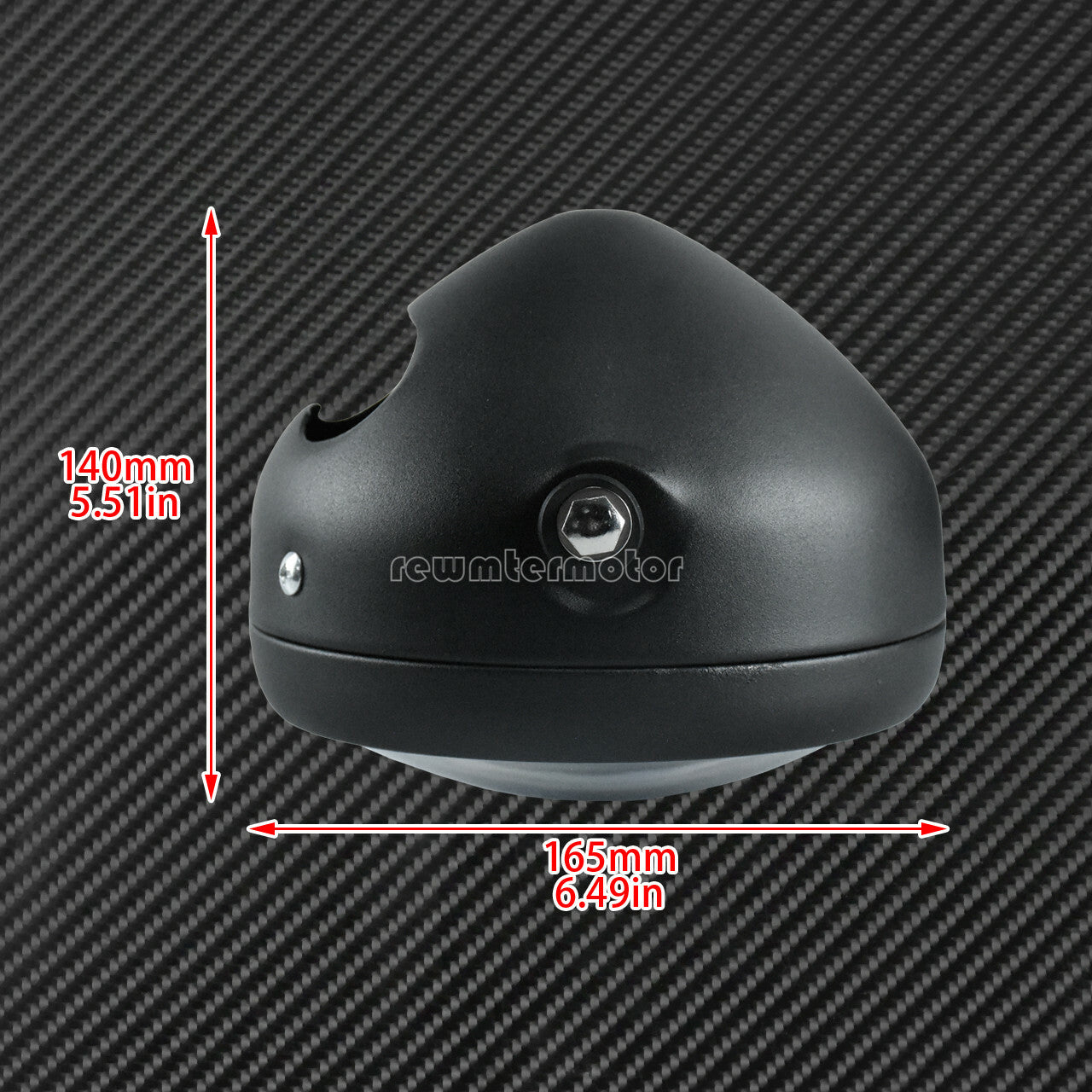 6.5 Universal Motorcycle LED Headlight Low High Beam Spiral DRL Fit for Harley