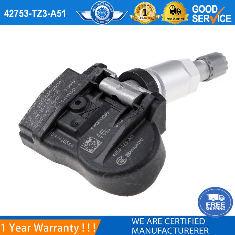4-piece TPMS tire pressure sensor kit suitable for Honda for Acura ILX MDX for RDX TLX 42753-TZ3-A51