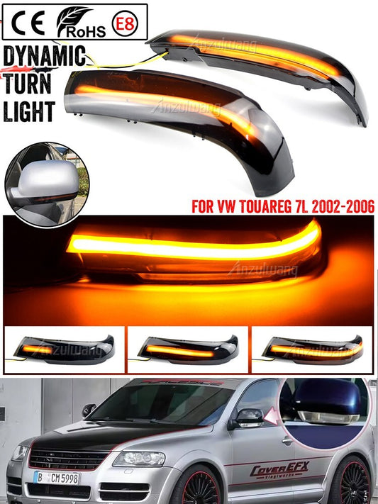 Dynamic Side Turn Signal Light for VW Touareg 7L 2002-2006 Prefacelift model]
