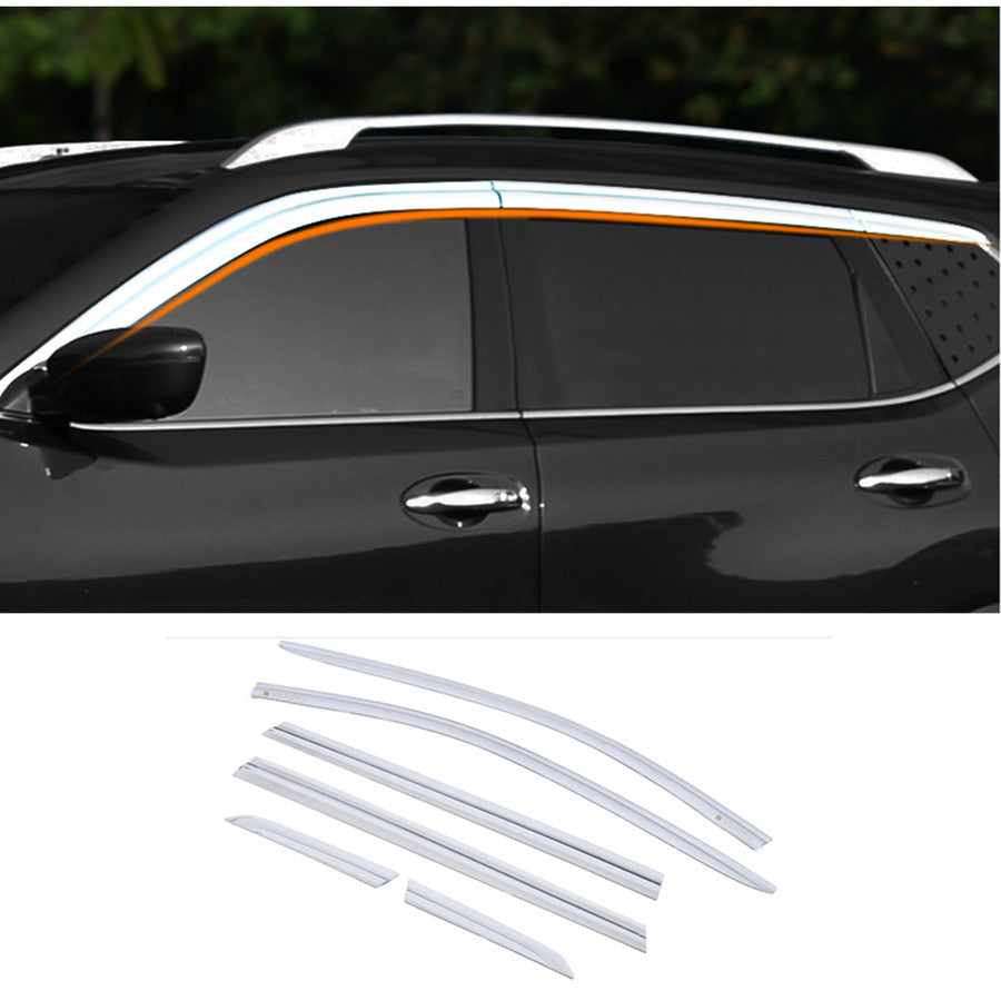 for Nissan Rogue 2014-2020 Chrome Window Visor Vent Sun Shade Rain Guard Shield