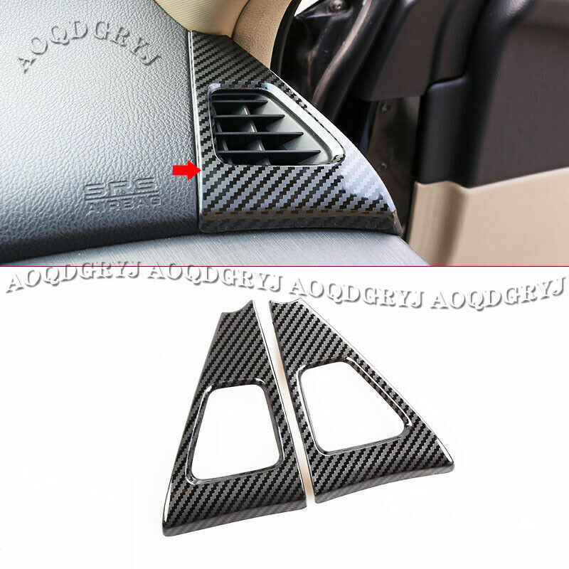 Carbon Fiber Front Air Conditioning Vent Trim Cover for Honda Accord 2008-2012