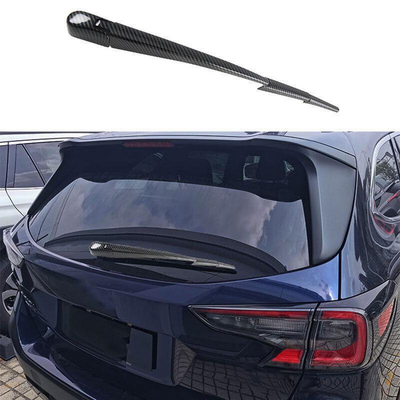 for Subaru Outback 2021-2023 ABS Carbon Fiber Rear Window Rain Snow Wiper Trim