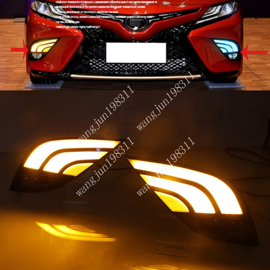 for Toyota for Camry 2018-2020 SE XSE LED Daytime Running Lights/Turn Signal 3 Color