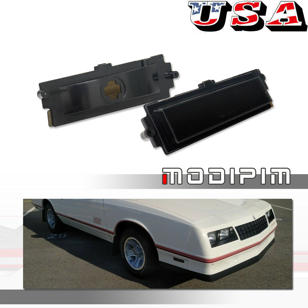 Front fender side marker light lens left + right kit for 1981-88 for Chevrolet Monte Carlo