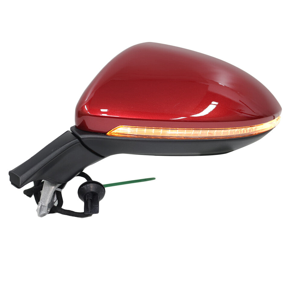 F¨¹r for VW for Golf VII MK7 2012-2020 L+R Au?enspiegel Spiegel Elektrisch Heizung Rot