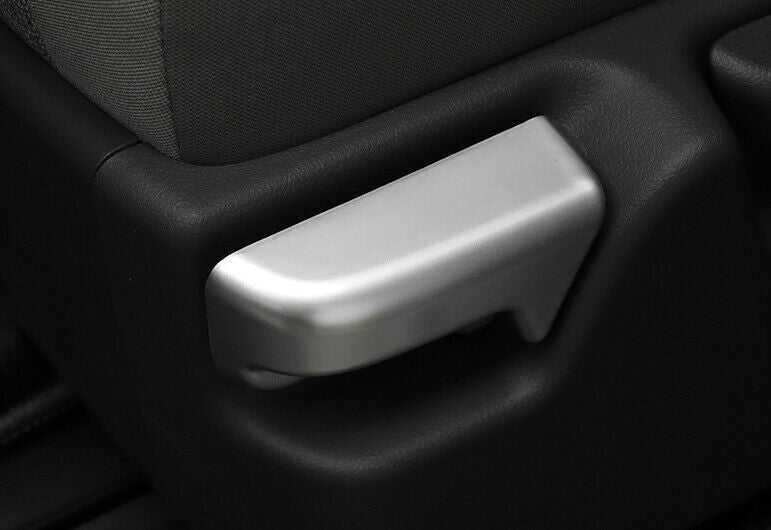 2P Matte Silver Rear for Seat Memory Switch Frame Cover Trim for Toyota for Sienna 21-24