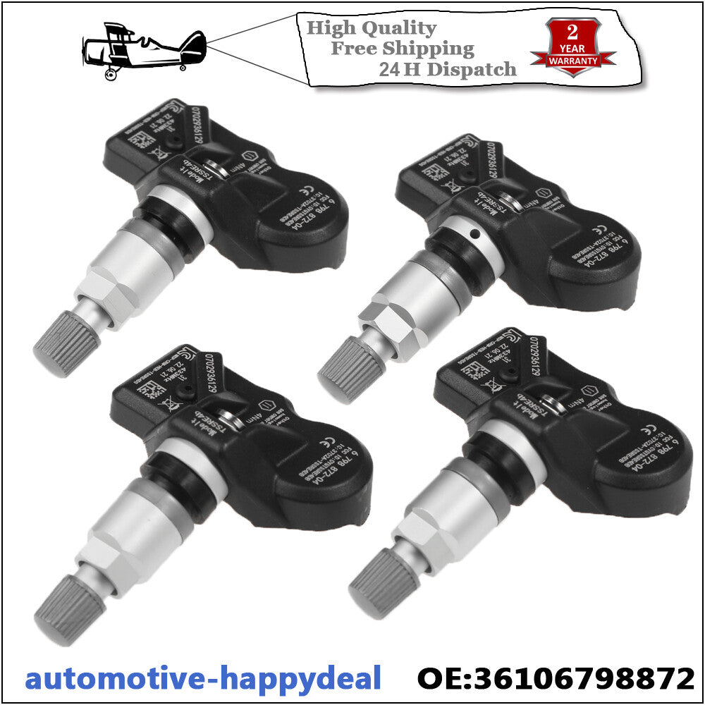 4x TPMS Tire Pressure Sensor 36106798872 for BMW F07 F11 F10 F06 F12 F13 F01