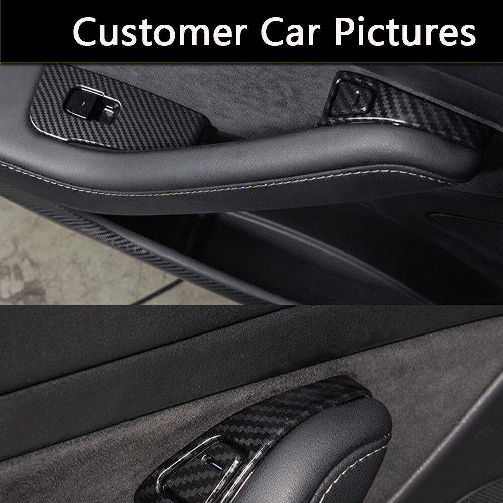 for Tesla Model 3 Y Window Lifter Switch Buttons Decor Cover Trim Sticker 14PCS