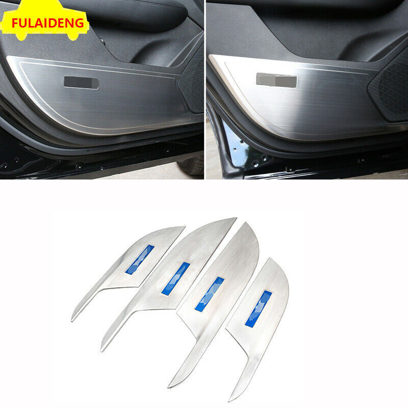 for Cadillac XT5 2016-2021 Silver Titanium Door Anti-Kick Pad Protective Cover