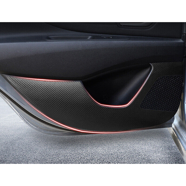 for Hyundai for Elantra 2021-2023 Carbon fiber Door Anti-Kick Panel Guard cover trim