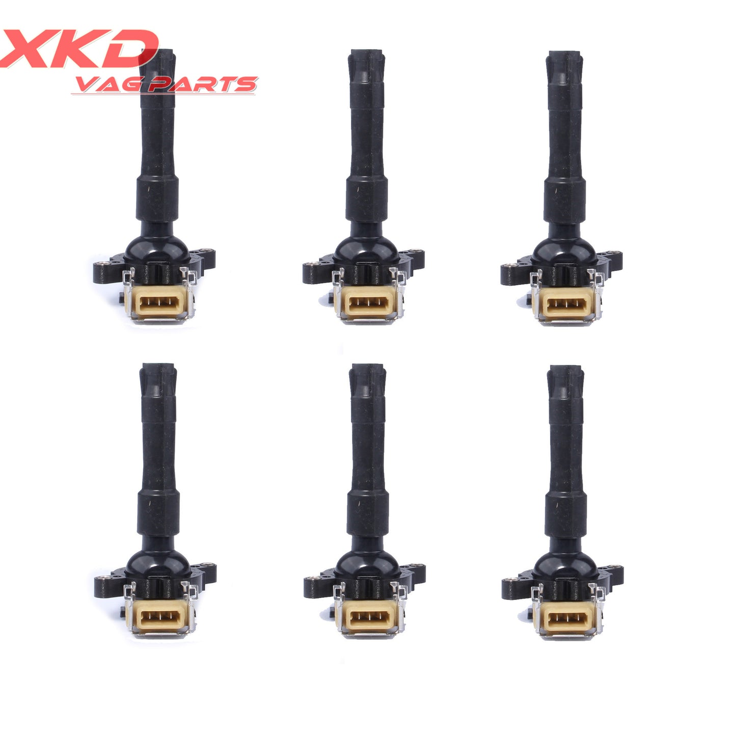 6-Piece Ignition Coil Kit for BMW E36, E38, E39, E46, 530i, 840ci, 740i, 12131748018