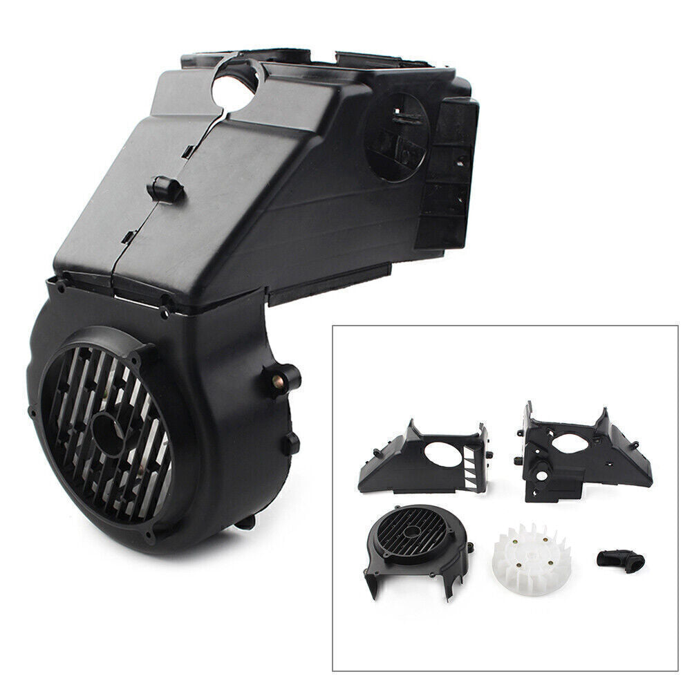 Fit GY6 150cc Go Kart Scooter Complete Air Cooling Shroud Sets w/ Fan  Cover