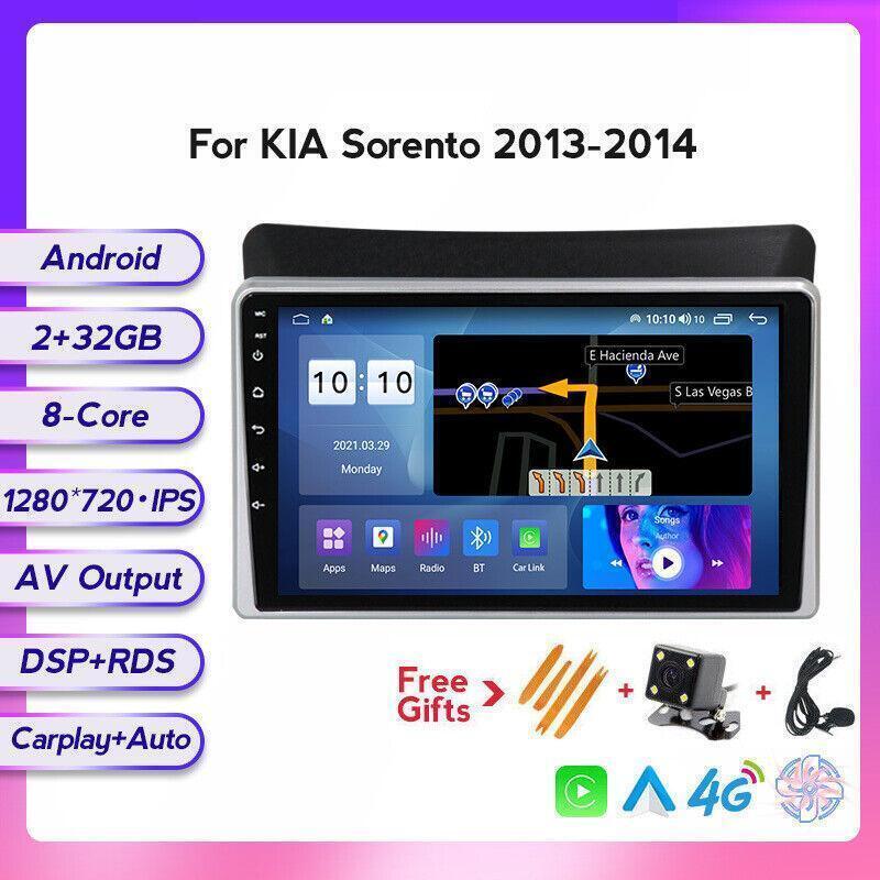 9 Android 10 Car Stereo GPS Carplay DSP W/ Canbus for Kia Sorento 2013-14