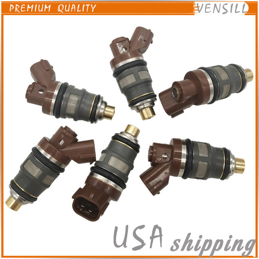 6X Fuel Injector 800cc 1001-87092 for Toyota MR2 Celica Supra Turbo Aristo Mark