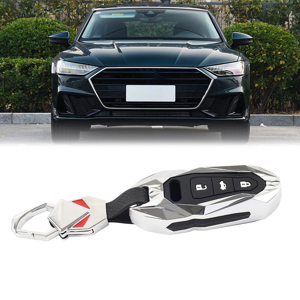 Key Fob Case Shell Cover Silver for Audi A3 A6 A7 for A8 Q7 Q8 S6 S7 S8 e-tron