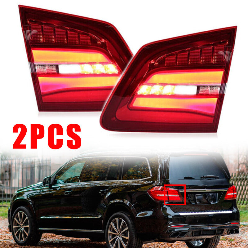 2Pcs Rear Inner Tail Light LED Right for Mercedes-Benz GLS CLASS X166 2016-2019